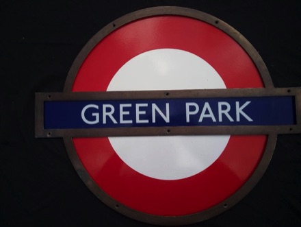 Green Park london Underground Roundel 